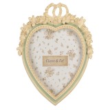 Cumpara ieftin Rama foto masa polirasina verde bej 16x3x23 cm / 13x18 cm