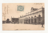FV1 - Carte Postala - FRANTA - Caen, La Gare de l&#039;Ouest, circulata 1904