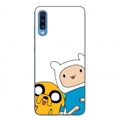 Husa compatibila cu Samsung Galaxy A70 Silicon Gel Tpu Model Finn and Jake Tongues