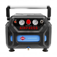 Compresor de aer cu piston, fara ulei - Blue Series 1.1kW, 215 L/min, 8 bari - Rezervor 6 Litri - AirPress-H215/6-36943