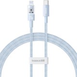 Cablu USB-C la Lightning, Fast Charging 20W, 2m - Baseus Gem (P10373001311-01) - Galaxy Blue