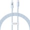 Cablu USB-C la Lightning, Fast Charging 20W, 2m - Baseus Gem (P10373001311-01) - Galaxy Blue
