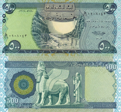 IRAQ 500 dinars UNC!!! foto