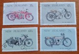 NEW-ZEELANDA-1986-''MOTOCICLETE-VECHI'' SET COMPLET 4V.-stampilate-MNH-Vezi-Scan