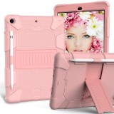 Husa Tableta TPU OEM Antisoc pentru Apple iPad 10.2 (2019), Cu Holder si suport creion, Roz Aurie