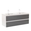 Dulap inferior Vario Forte 120 cu lavoar alb-antracit