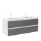 Dulap inferior Vario Forte 120 cu lavoar alb-antracit