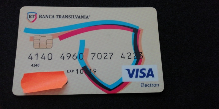 B12 76 - Card bancar foarte vechi - piesa de colectie