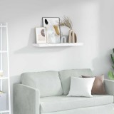 vidaXL Raft de perete Marmură albă 80 x 23,5 x 4 cm Lemn compozit 42019971