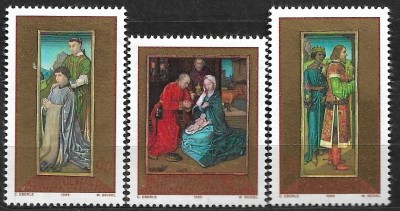 B0832 - Lichtenstein 1989 - Craciun 3v. neuzat,perfecta stare foto