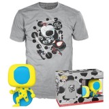 Pop! Spider Man Across The Spider Verse The Spot Blacklight Glows In The Dark And T Shirt M