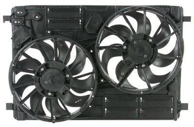 GMV radiator electroventilator Ford ESCAPE, 2013-, motor 1.5 Ecoboost, 2.0 Ecoboost, benzina, cu AC, 345/341 mm; (2 +2) pini foto