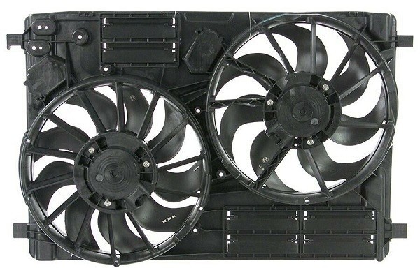 GMV radiator electroventilator Ford ESCAPE, 2013-, motor 1.5 Ecoboost, 2.0 Ecoboost, benzina, cu AC, 345/341 mm; (2 +2) pini