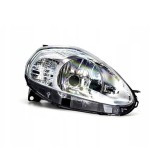 Far Fiat Punto Grande (199) 11.2008-02.2012 Valeo partea Dreapta, cu rama gri, tip bec H4, reglaj electric