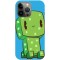 Husa compatibila cu Apple iPhone 14 Pro Max model Cute Creeper, Silicon, TPU, Viceversa