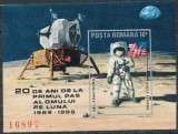 C513 - Romania 1989 - Cosmos Bloc nedantelat neuzat,perfecta stare, Nestampilat