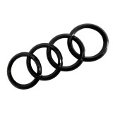 Emblema Logo Audi Negru Spate 202mm