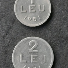 Lot 1 si 2 Lei 1951, Romania - B 4353