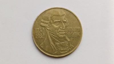 Austria- 20 Schilling 1982-A 250-a aniversare - Nașterea lui Joseph Haydn foto