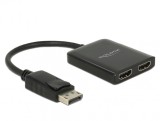 Multiplicator Displayport 1.2 la 2 x HDMI 4K 30Hz, Delock 87720*