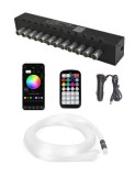 Kit Fibra Optica Meteorit RGB, 120 Fire, 2m, Control Telefon/Telecomanda - Efect Stele Cazatoare, Xenon Bright