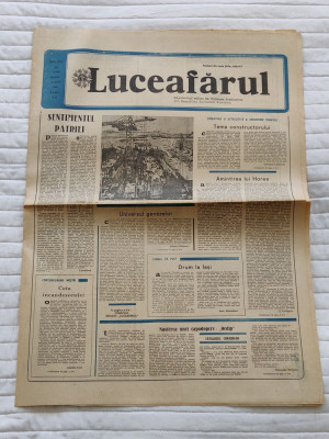 Ziarul LUCEAFĂRUL (8 aprilie 1989) Nr. 14 foto