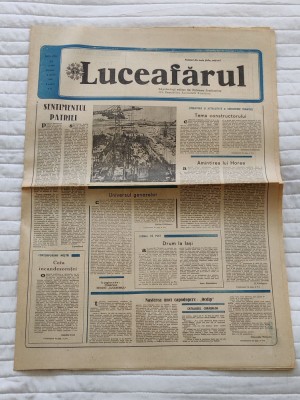 Ziarul LUCEAFĂRUL (8 aprilie 1989) Nr. 14 foto