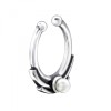 Piercing Nas Argint 925 Bali, Perla Imitatie, Fara Nichel, Cadmiu, Plumb, Model Oxidat