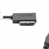 Cablu adaptor USB 2.0 la DVD Slimline SATA II 7 + 6 (13 pini), CD-ROM