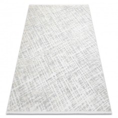Covor modern DUKE 51550 crem / gri - Spalier, structurat, foarte moale, franjuri, 200x290 cm