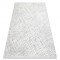 Covor modern DUKE 51550 crem / gri - Spalier, structurat, foarte moale, franjuri, 140x190 cm