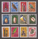 Noile Hebride 1972 - Păsări, scoici și artă nativă (versiunea franceză), MH, Nestampilat
