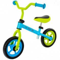 Bicicleta fara pedale pentru copii 18-60 luni Cool Baby Bike - Albastru cu verde foto