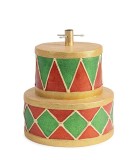 Suport brad Craciun ceramica multicolora &Oslash;40x46h