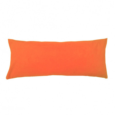 Perna cervicala dreptunghiulara, 50 x 20cm, plina cu Puf Mania Relax, culoare orange foto