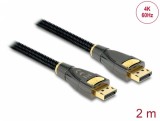 Cablu DisplayPort 4K60Hz Premium T-T 2m, Delock 82771