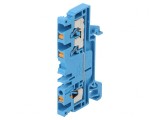 Conector Șine 2,5mm2 1 Piste 3 Borne Albastru WEMID
