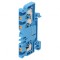Conector Șine 2,5mm2 1 Piste 3 Borne Albastru WEMID
