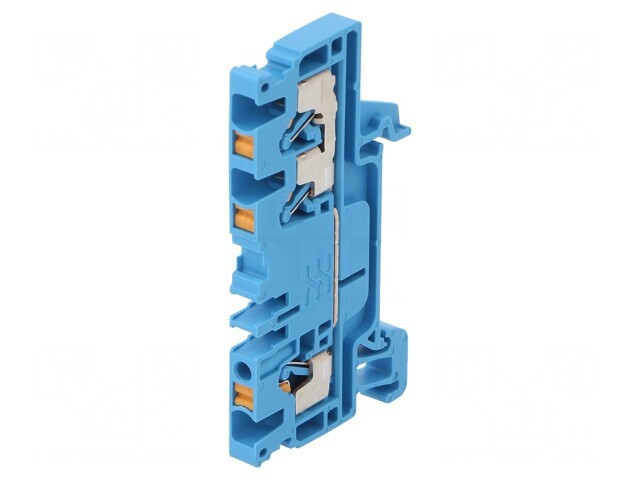 Conector Șine 2,5mm2 1 Piste 3 Borne Albastru WEMID