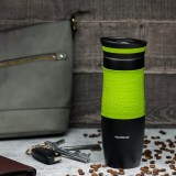 Cana termica din inox, verde, capacitate 500ml, Kinghoff