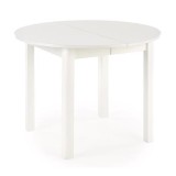 Cumpara ieftin Masa bucatarie si living extensibila HM Ringo, blat MDF, 6 persoane, 102-142x102x76 cm, alb