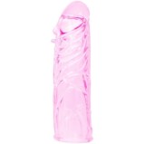 Manson pentru Penis din Silicon 13 cm Roz Sleeve