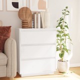 Gossi dulap, alb, 60x34x75 cm, lemn masiv de pin