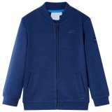Cumpara ieftin Hanorac pentru copii cu fermoar, bleumarin, 104