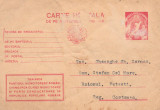 1952 Romania, Carte postala pentru brigadieri voluntari pe santierele nationale