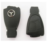 Carcasa Cheie Smartkey Mercedes Benz 3 butoane culoarea Black AutoProtect KeyCars, Oem