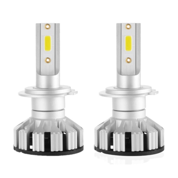 Kit Becuri Auto H1 LED CANBUS, F6, LED Headlight, Lentile ZES Generatia 2, 6000 lm, 50W, fara eroare de bec ars