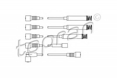 Set fise bujii OPEL ASTRA F Hatchback (53, 54, 58, 59) (1991 - 1998) TOPRAN 202 523 foto