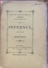 Infernul - I. Heliade Radulescu - curs de poezie - fascicula III