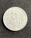 Moneda 5 bani 1993 Moldova 4